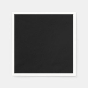 Black Standard Cocktail Paper Napkin