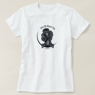 Black Standard Poodle IAAM T-Shirt