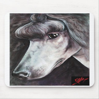 Black Standard Poodle Mousepad