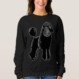 Black Standard Poodle Sweatshirt