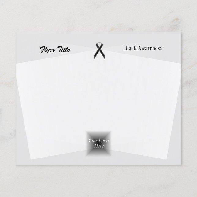 Black Standard Ribbon by Kenneth Yoncich Flyer (Front)
