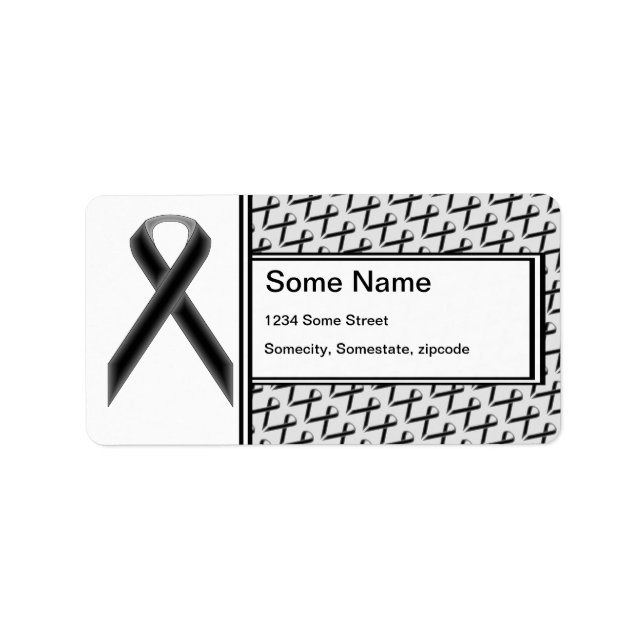 Black Standard Ribbon by Kenneth Yoncich Label (Front)