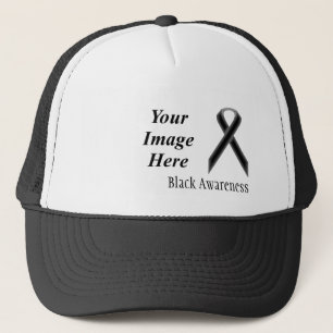 Black Standard Ribbon by Kenneth Yoncich Trucker Hat