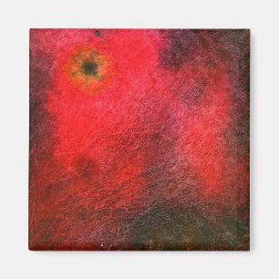 "Black Star" Abstract Art Magnet
