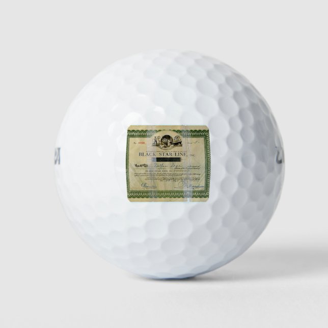 BLACK STAR GOLF BALLS (Front)
