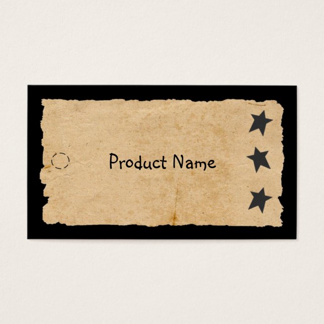 Black Star Hang Tag (Front)