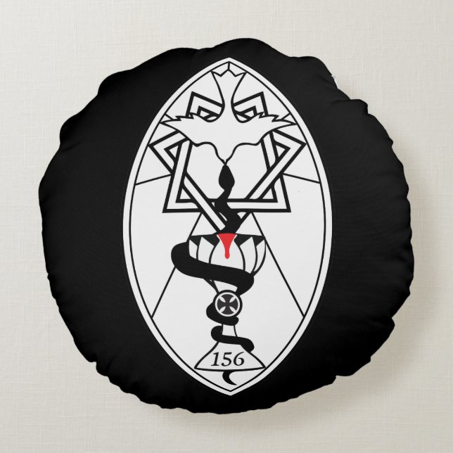 Black Star of Babalon Lamen & Logo Pillow (Back)
