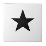 Black Star Tile<br><div class="desc">Black Star Ceramic Tile.  Stars are always in fashion!</div>
