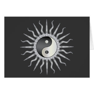 Black Starburst Yin Yang