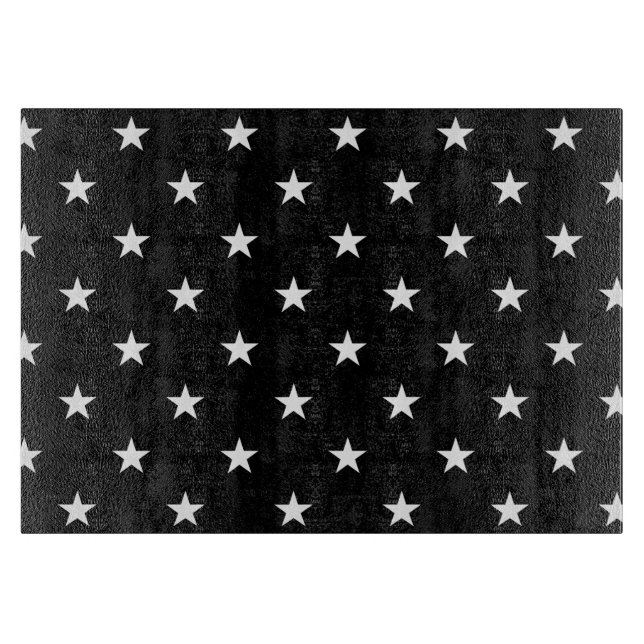 Black Stars Cutting Board (Front)