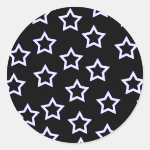 Black stars Stickers