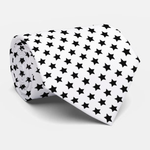 Black Stars Your Background Colour Tie
