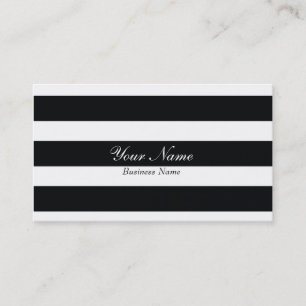 Black Stripe Business Card