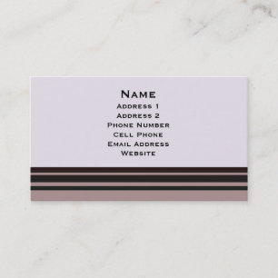 black stripe on purple business card