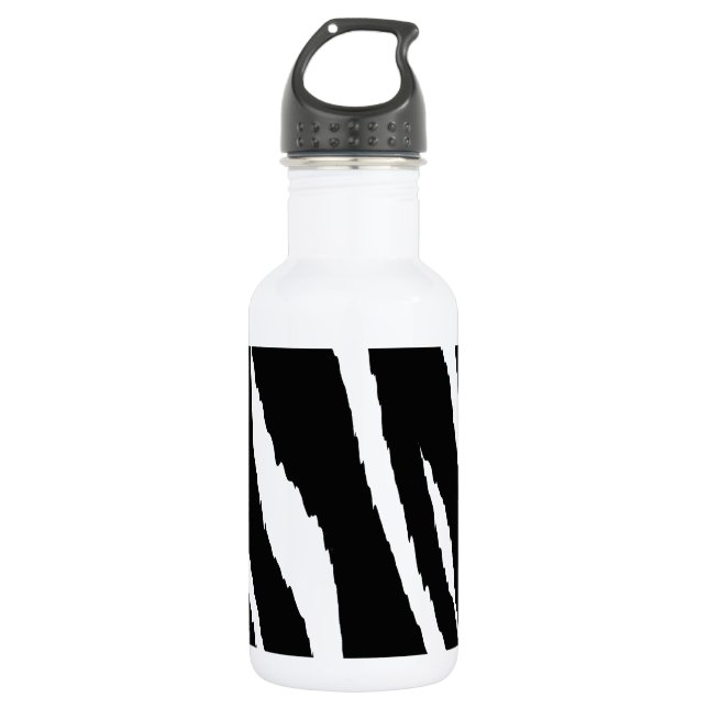 Black Stripes 532 Ml Water Bottle (Front)