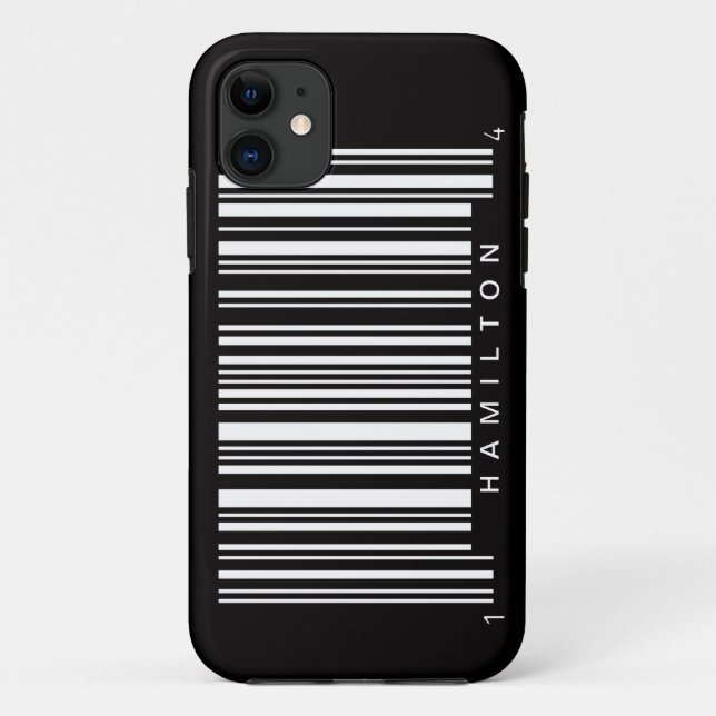black stripes bar code name Case-Mate iPhone case (Back)