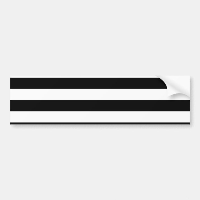 Black Stripes Bumper Sticker (Front)