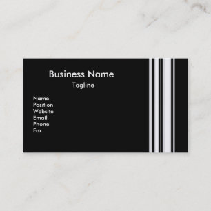 Black Stripes Business Card