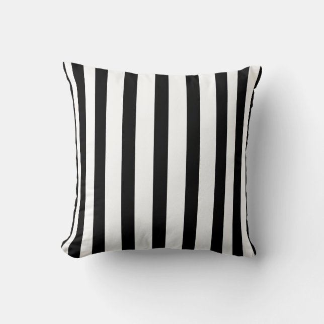 Black Stripes Cushion (Front)