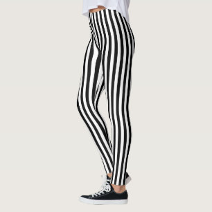 Black Stripes Leggings