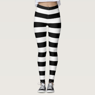 Black Stripes Leggings
