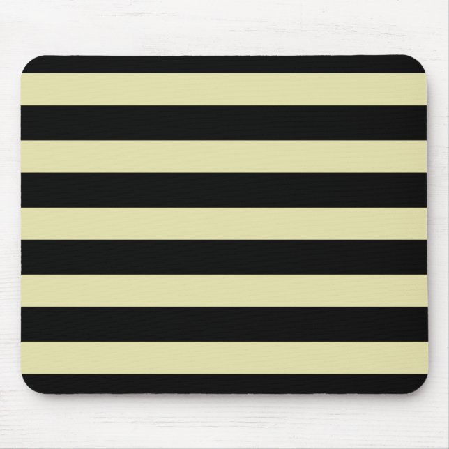 Black Stripes Mouse Pad (Front)