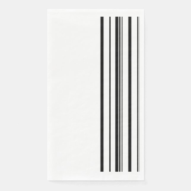 Black stripes napkin (Front)