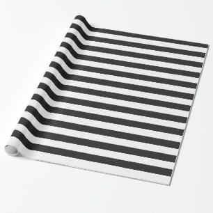 Black Stripes on custom Colour Wrapping Paper