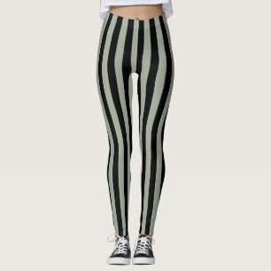 Black Stripes Women's Leggings