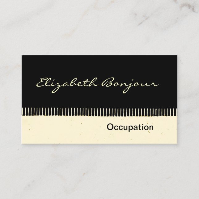 Black Strips ~ Business Cards (Front)