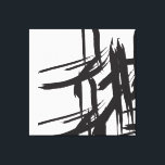 Black strokes, by ©Lorena Depante Canvas Print<br><div class="desc">Modern black strokes on canvas for your home decor.</div>