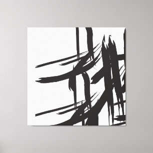 Black strokes, by ©Lorena Depante Canvas Print