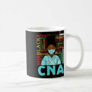 Black Strong Nurse Cna Afro Melanin African Americ Coffee Mug