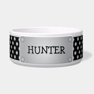 Black Studded Collar - Like Pet Bowl