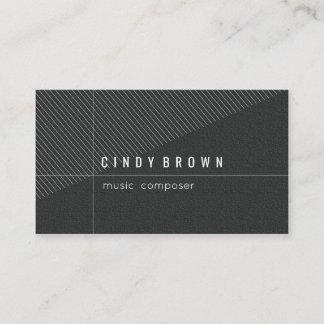 Black stylish business card