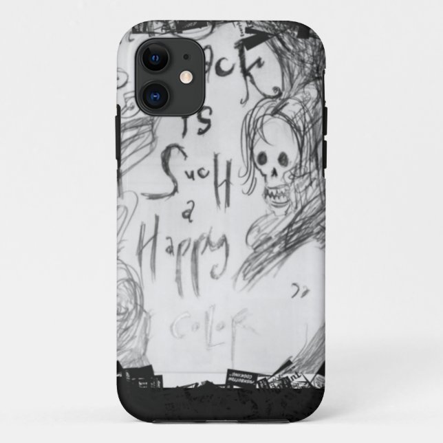 black such a happy colour Case-Mate iPhone case (Back)