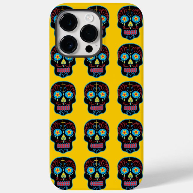Black Sugar Skull Case-Mate iPhone Case (Back)