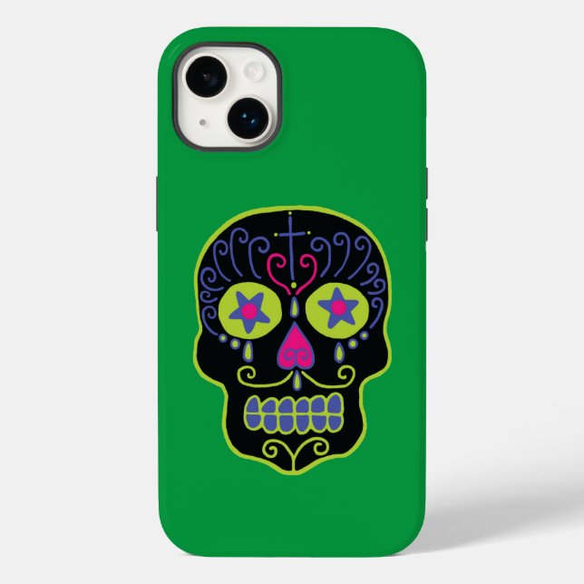 Black Sugar Skull  Case-Mate iPhone Case (Back)
