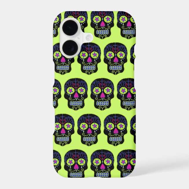 Black Sugar Skull Samsung Galaxy S21 Ultra Case (Back)