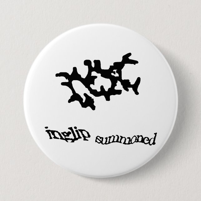 Black Summoning Weedalua 7.5 Cm Round Badge (Front)