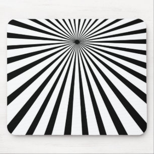 Black Sun Mouse Pad