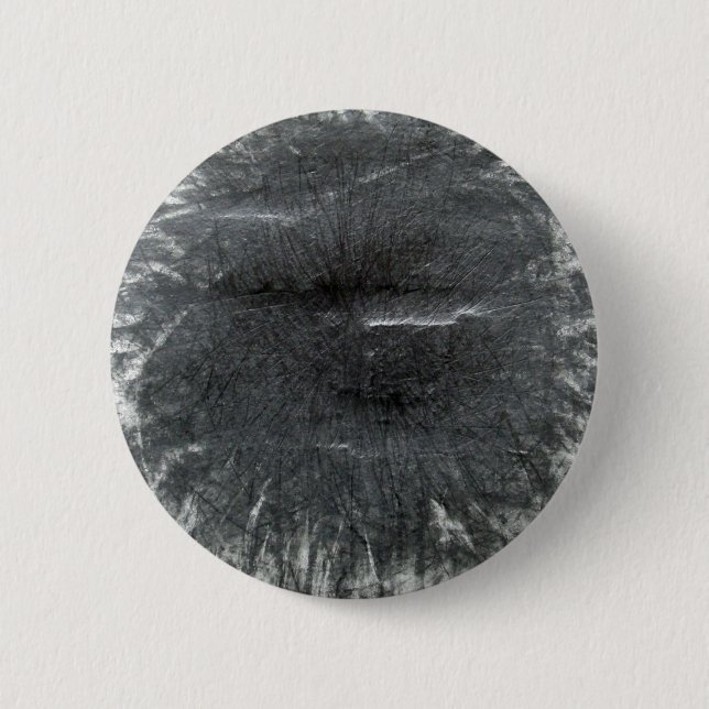 Black Sun silver gray graphite abstract 6 Cm Round Badge (Front)