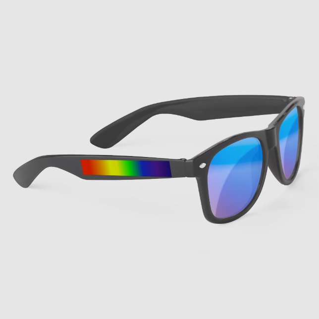 black sunglasses w/rainbow (Right)