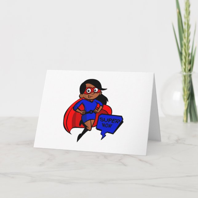 black super mum card (Front)