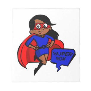 black super mum notepad
