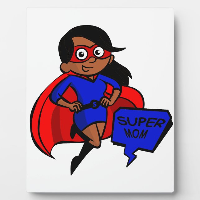 black super mum plaque (Front)