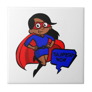 black super mum tile