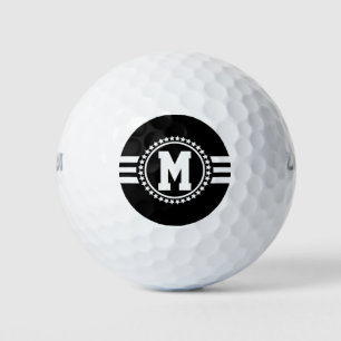 Black Superstar Monogram Golf Balls