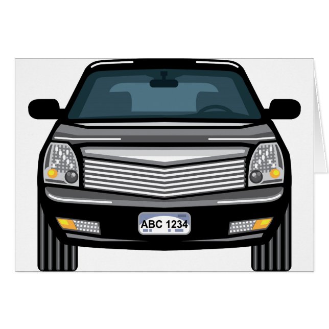 Black SUV front view (Front Horizontal)