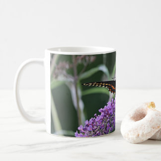 Black swallowtail butterfly coffee mug